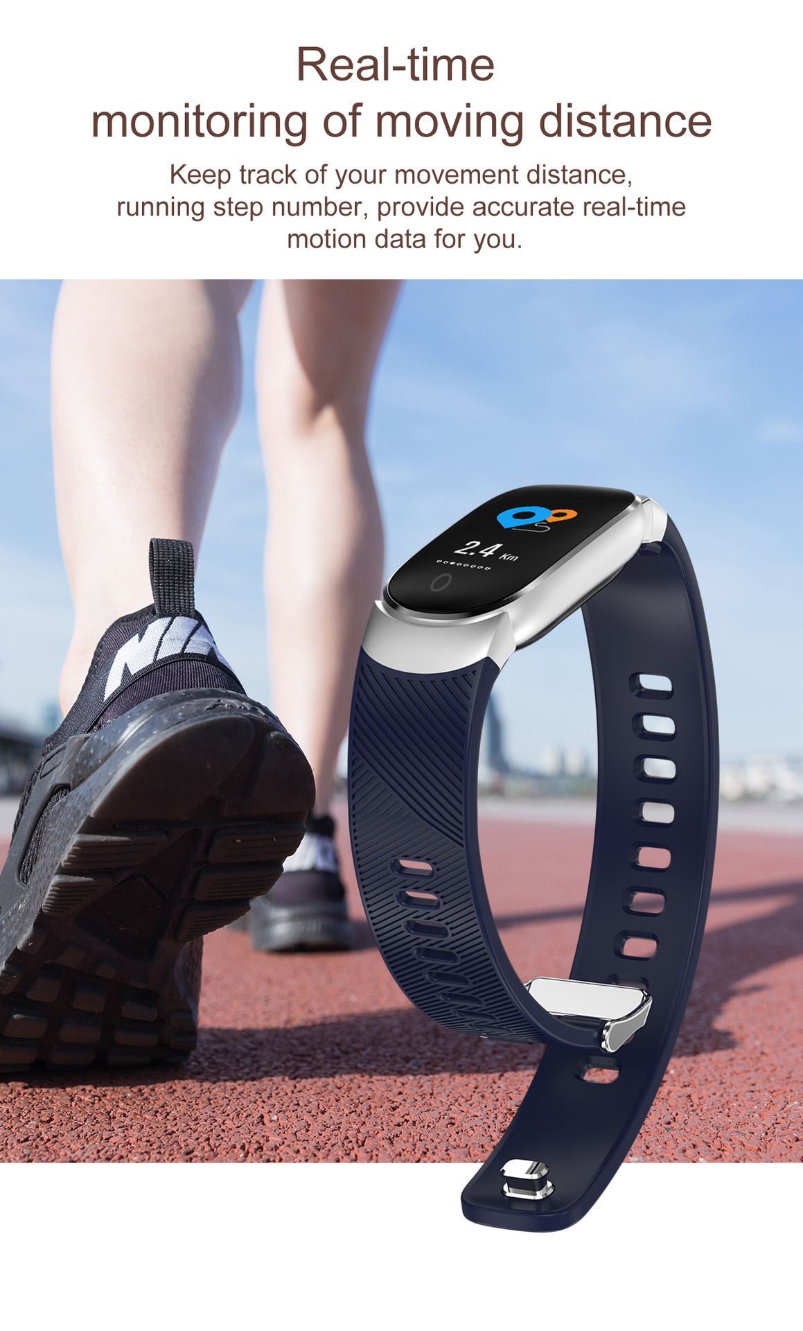 ساعة "AemaxW16" الجديدة لمراقبة أزياء النساء، وهي ساعة رياضية ذكية، ضغط القلب، ضغط القلب detail image 4