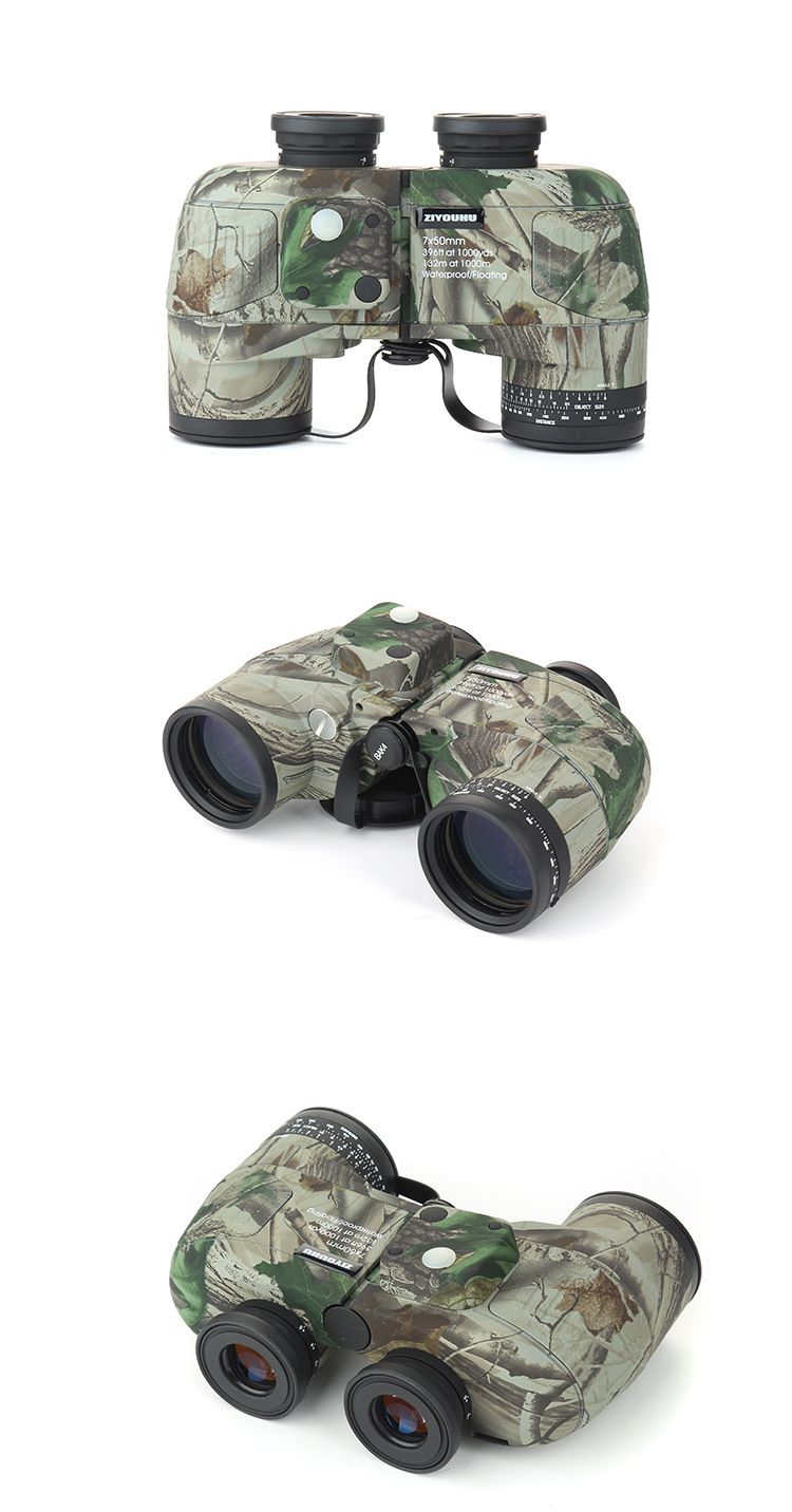 ZIYOUHU LD7X50 Low-light Night Vision high-power Marine rangefinder, military-grade compass shockproof observation mirror detail image 6