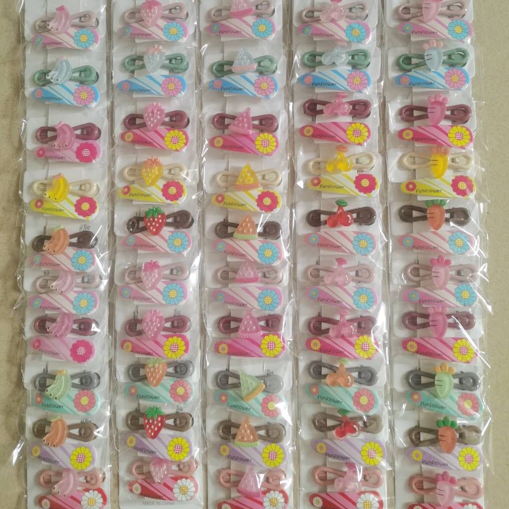 印花ＢＢ夹卡通压夹套装水果