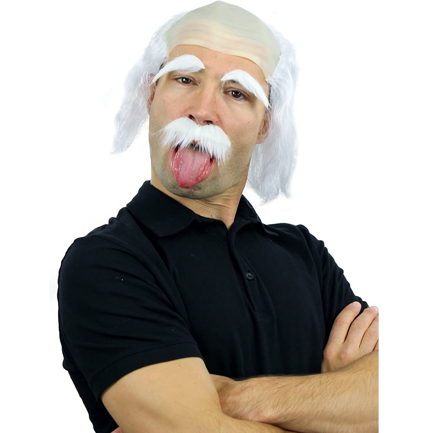 White old man wig beard eyebrows thumbnail