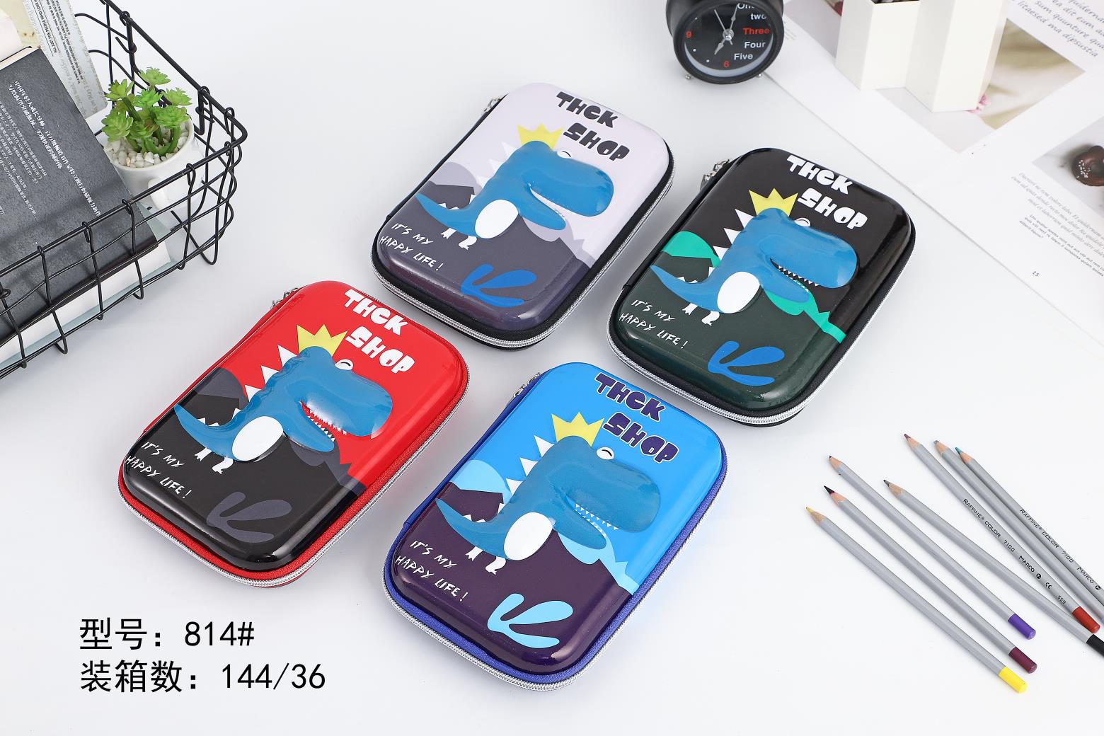 EVA pressing film pen bag popular pattern writing case large capacity design waterproof and dirty thumbnail