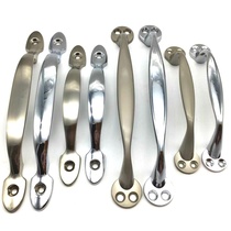 Open front screw shoe closet bright chrome brushed vintage wood door handle screen window door handle