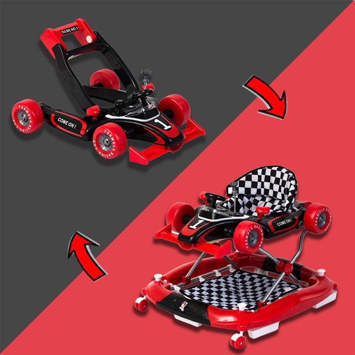 Baby walker for infants and children aged 6/7 to 18 months, multi-functional anti-rollover, can be pushed and sat on by hand Application Scenario