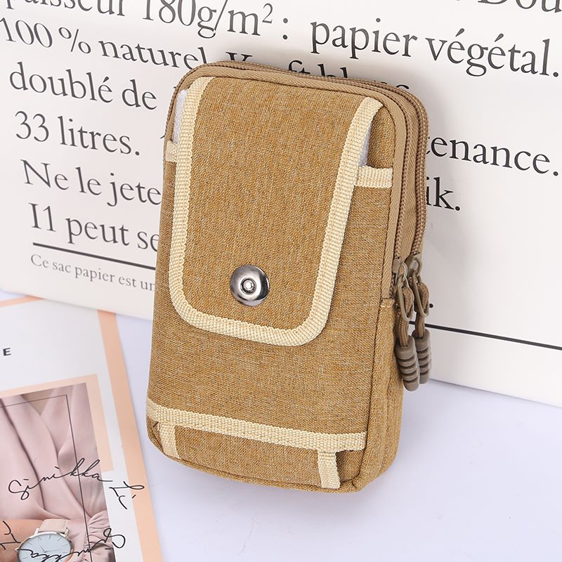 男士多功能防水时尚手机袋牛皮腰挂包带挂钩详情图9