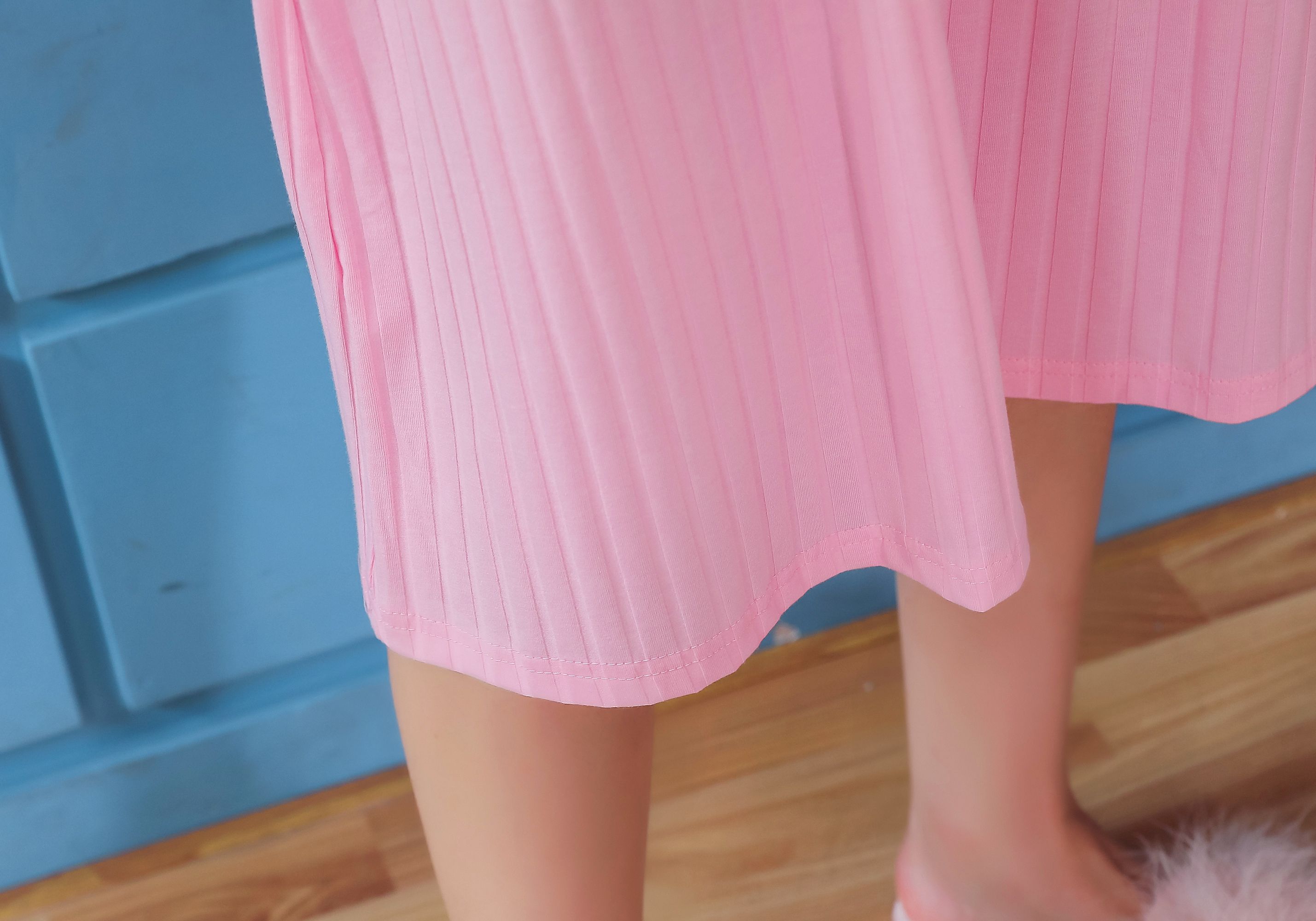 New style of pure cotton casual home wear printed dress TWO detail image 7