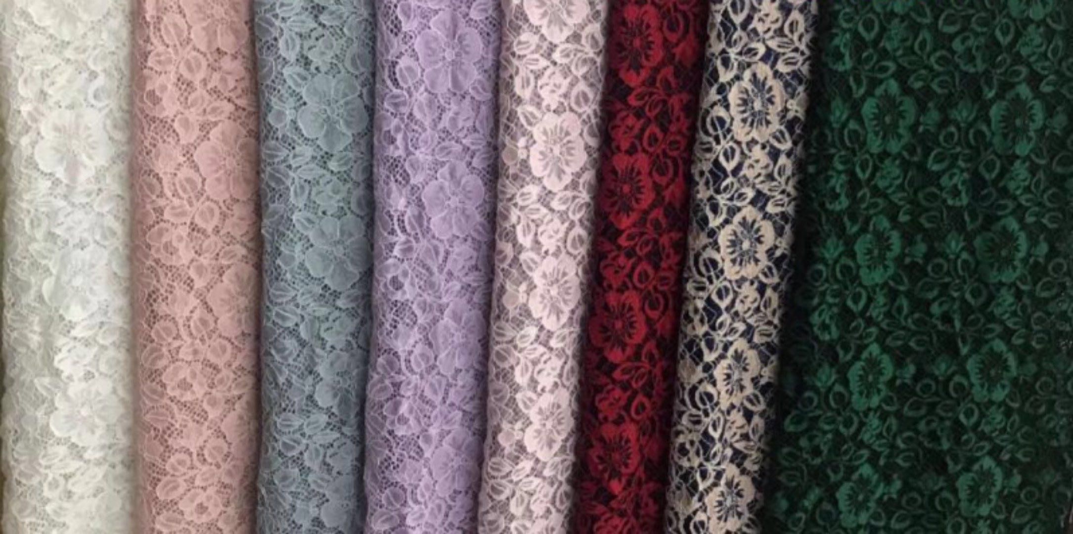 Encaje flor tela fábrica venta directa en stock número de artículo 5200 pestañas estilo Application Scenario