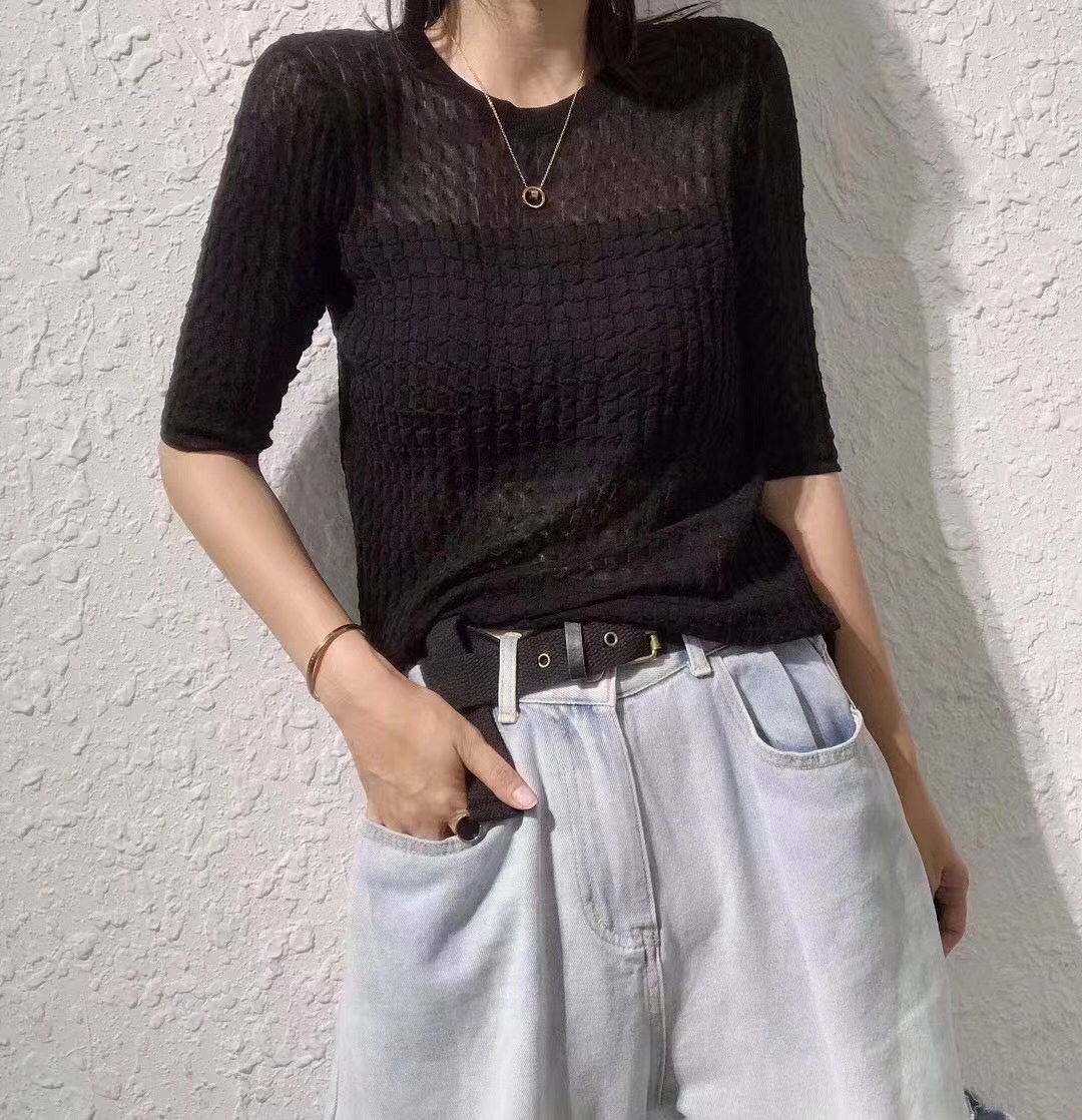 中袖上衣细节图