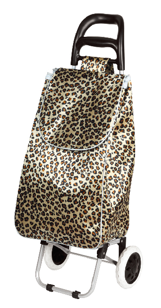 Colored fabric grocery shopping essentials: small trolley, shopping cart, lever cart, household portable small cart, folding luggage cart details Picture