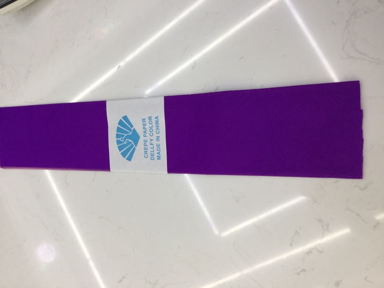 Deep purple crepe paper