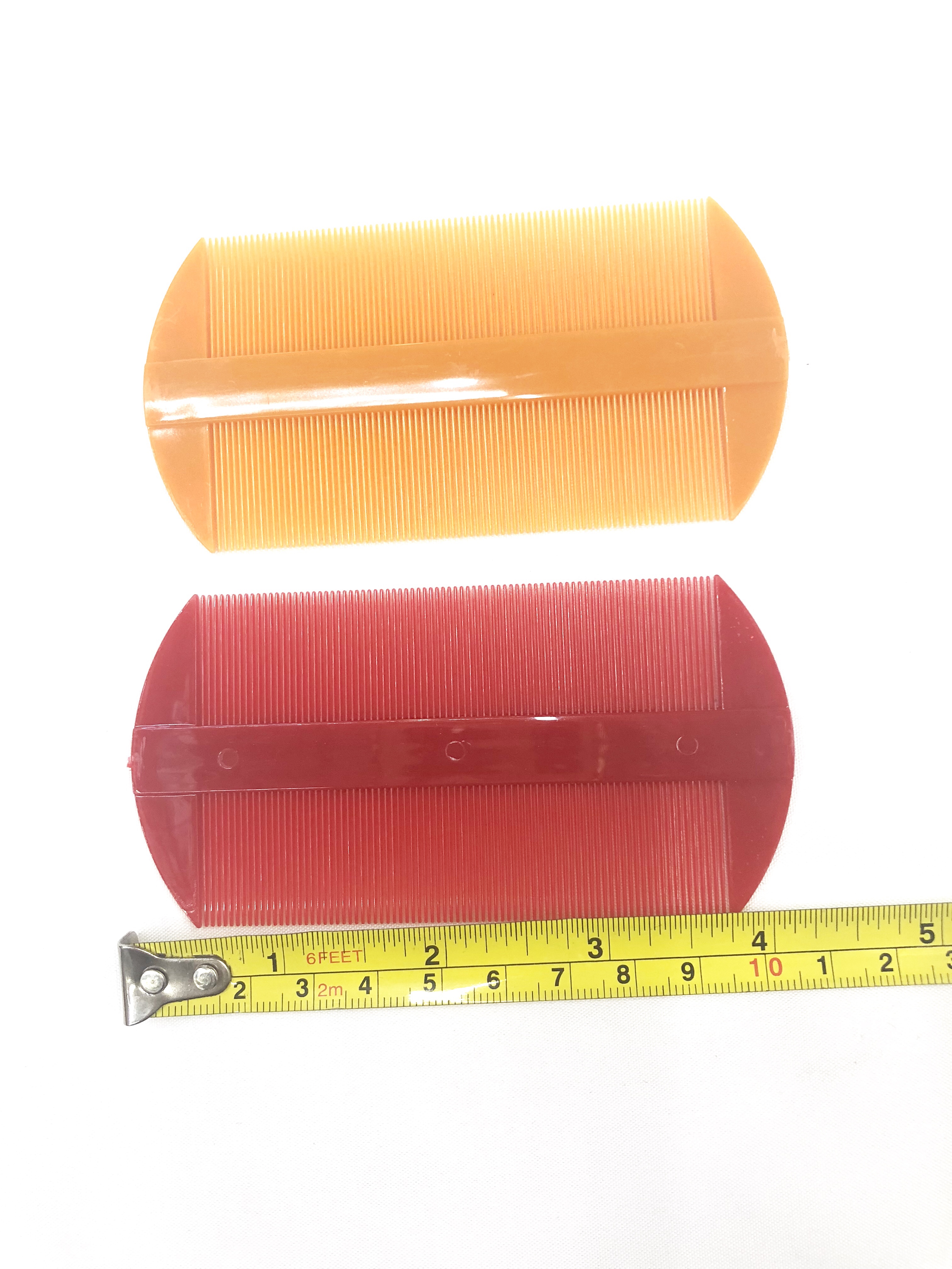 厂家直销塑料梳子篦子虱子梳子 双面梳子 2色可选密齿梳细节图