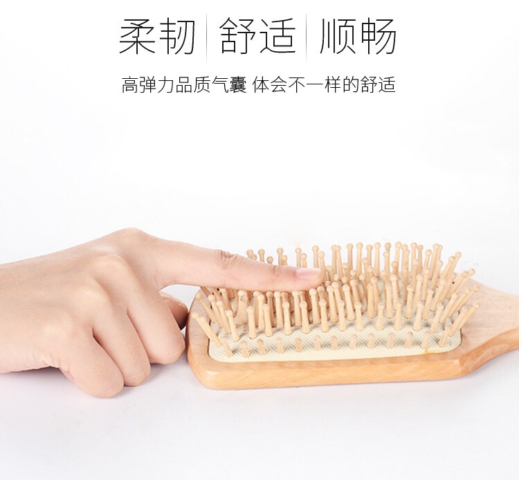 Meridian massage comb, health care airbag, square large board wooden comb, washing and hair care comb, portable comb, air cushion comb, wooden comb 1 pic 7