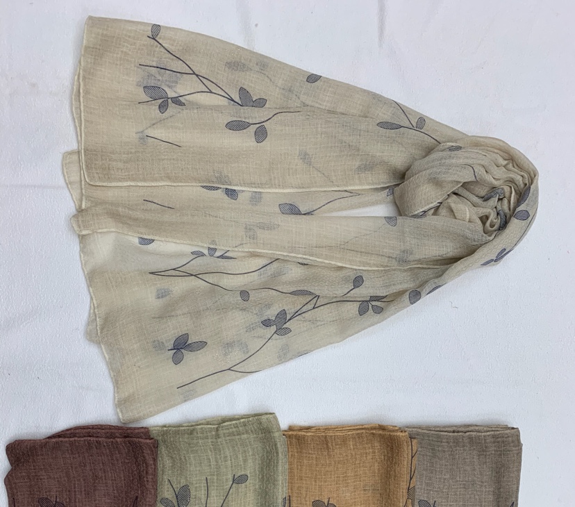 Vintage Little Leaf Summer Scarf