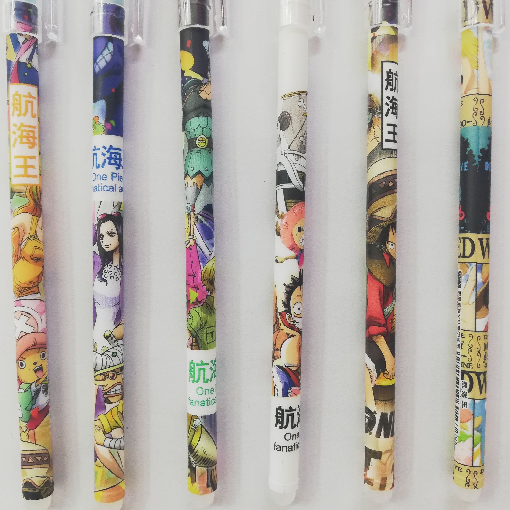 Cute character gel pens from the One Piece anime Application Scenario