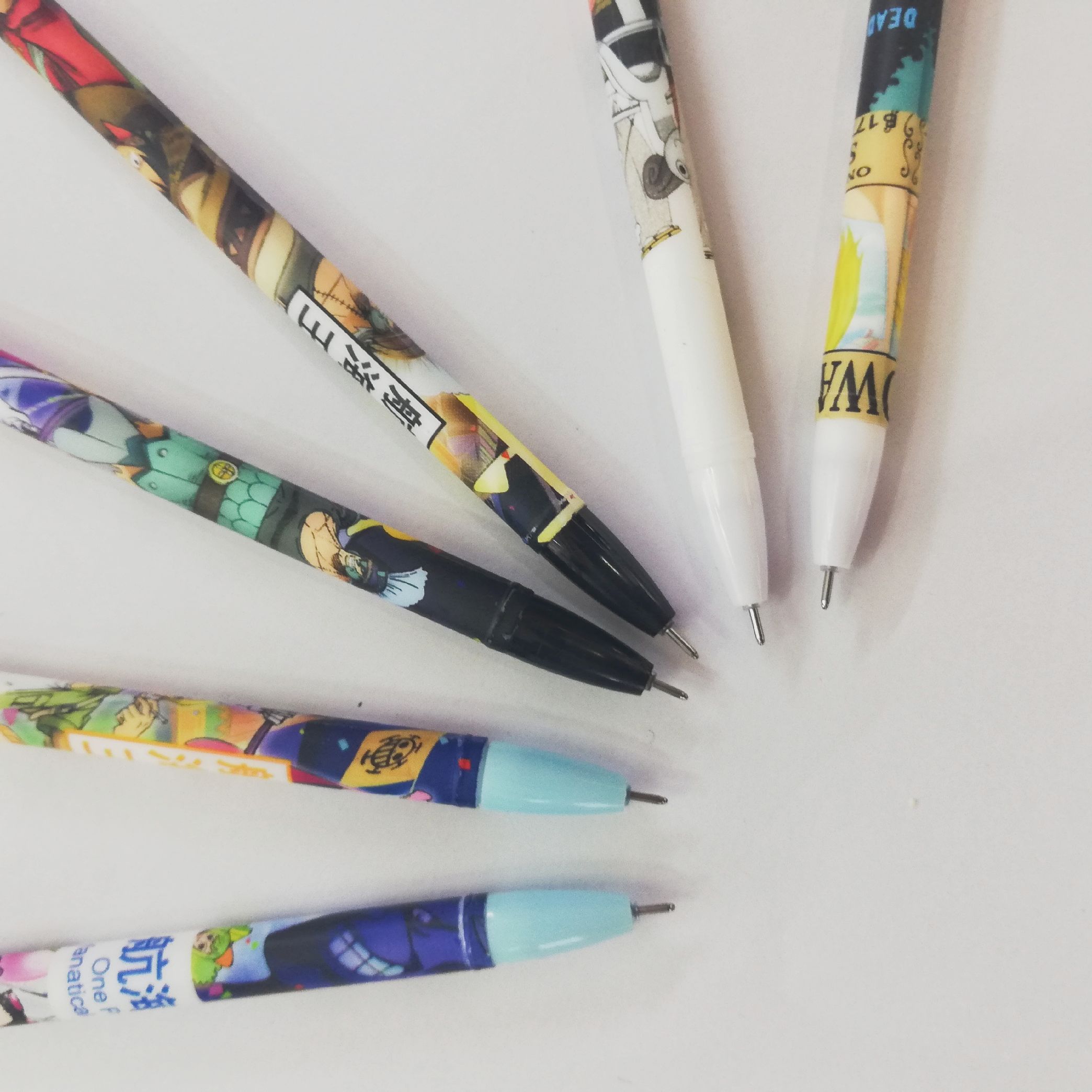 Cute character gel pens from the One Piece anime Specification image
