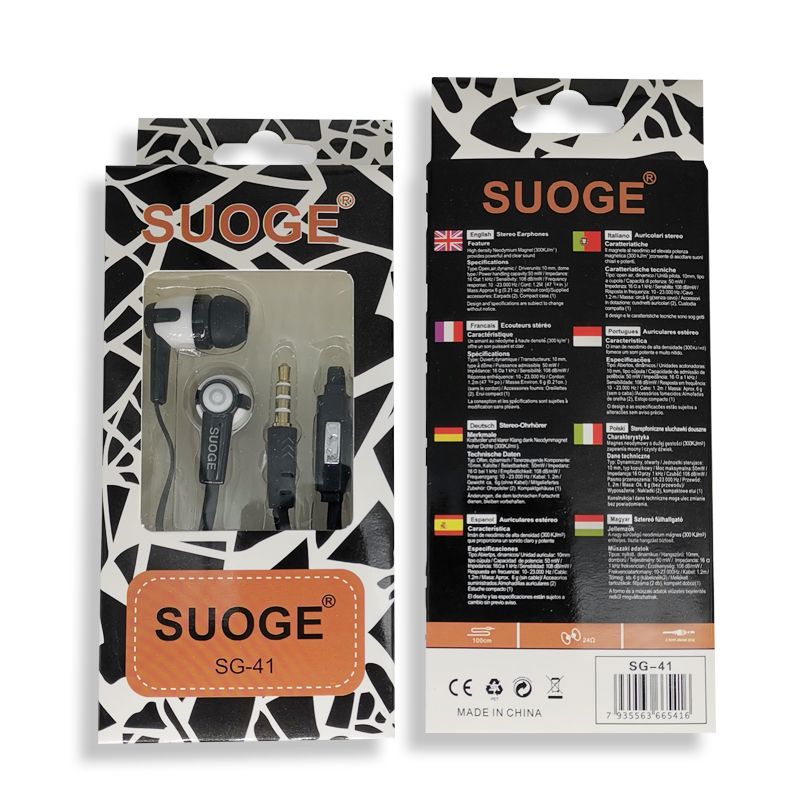 Sg-41 Sogo Headphone Headphones In-Ear Earbuds With Microphone Application Scenario