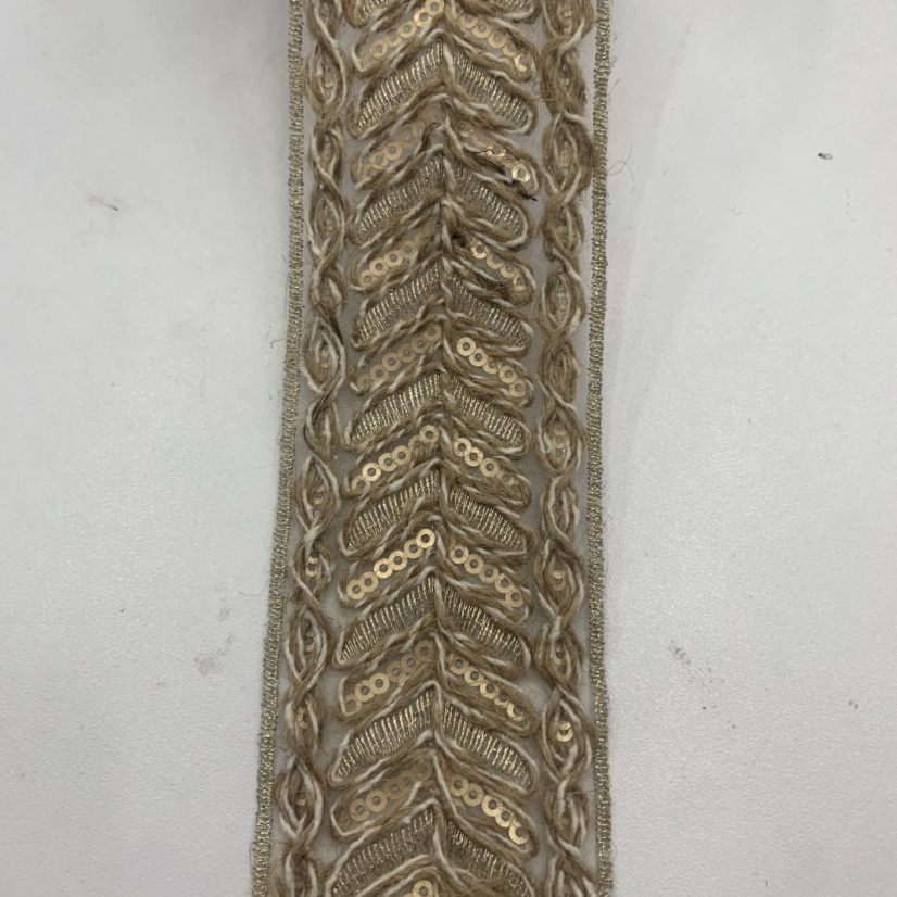 Ethnic embroidered clothing accessories and decorative belts with cotton and linen lace