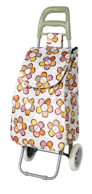 Colored fabric grocery shopping essentials: Small trolley, shopping cart, trolley, portable home cart, folding luggage cart, essential for going shopping undefined