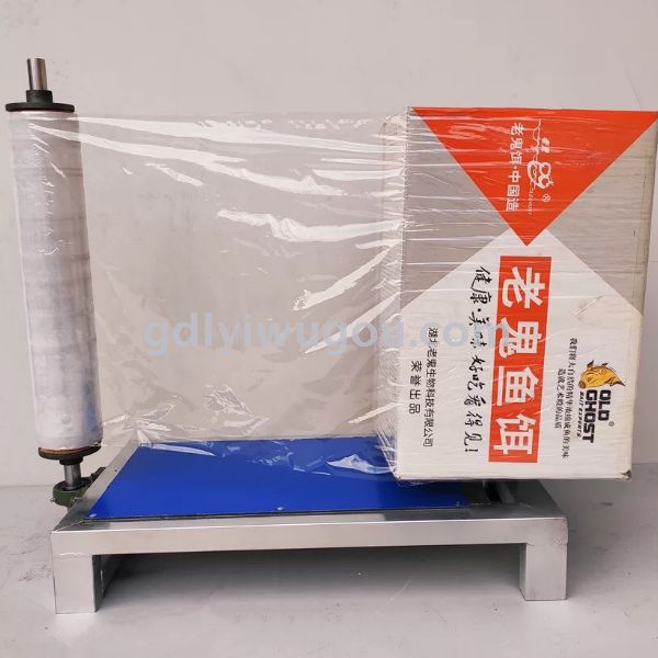 Automatic top-pressing wrapping film packaging machine, small wrapping machine, electric wrapping film machine, pallet wrapping machine Item Picture