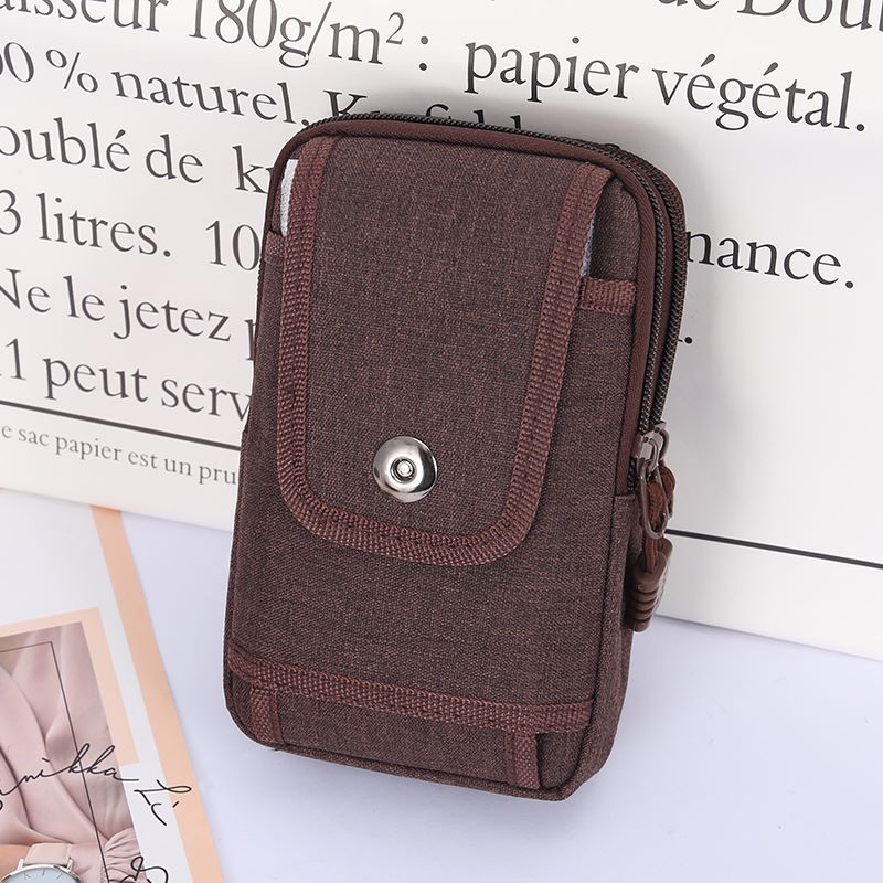 男士多功能防水时尚手机袋牛皮腰挂包带挂钩详情图8