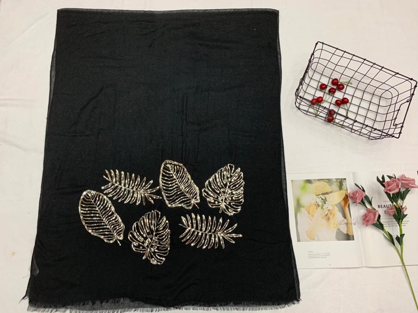 Sequin Embroidered Scarf