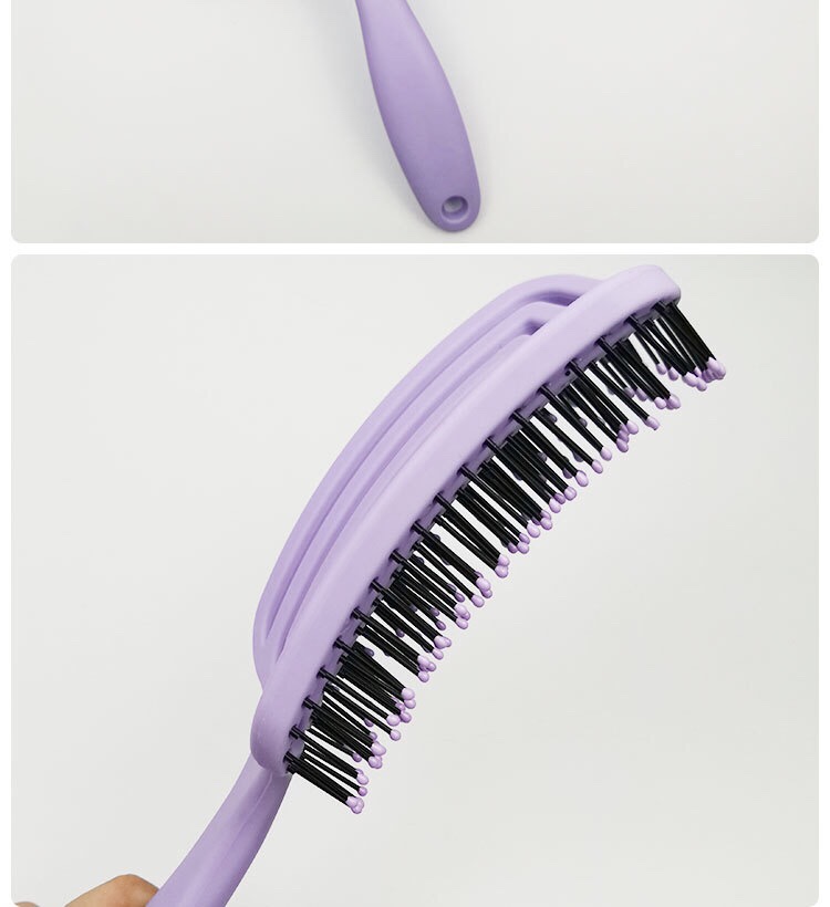 Foreign Trade Hot Comb Hair Comb Massage Head Large Curved Comb Hollow Arc Mosquito Coil Incense Comb undefined