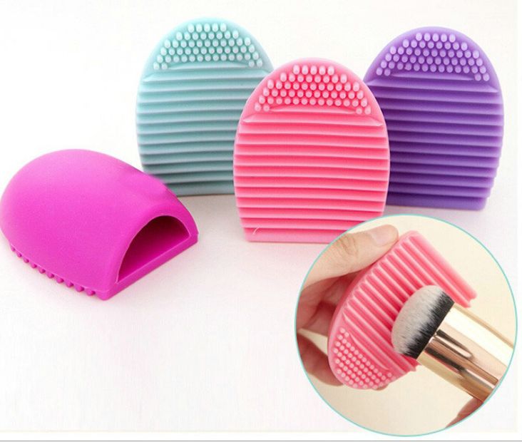 Makeup brush washer multifunctional cleaning brush silica gel wash egg thumbnail