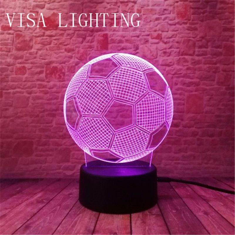 3d足球小夜灯视觉触摸七彩渐变新奇照明家居装饰灯详情图4