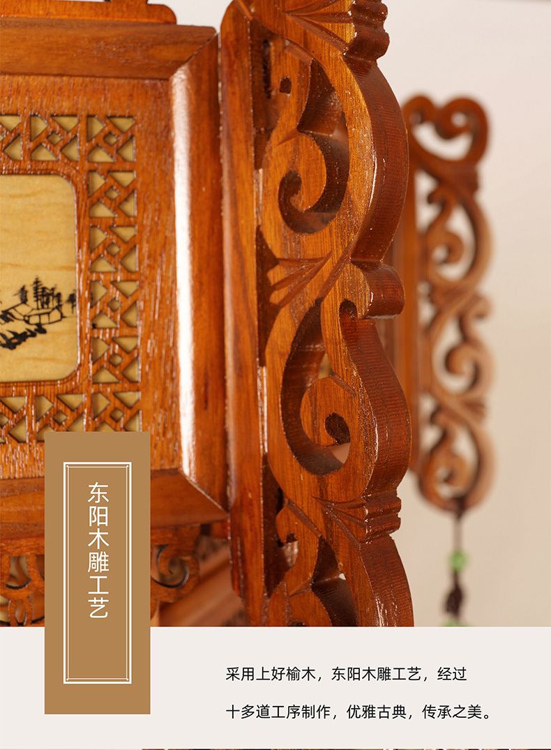 50中式灯笼仿古仿黄羊皮灯实木木制宫灯茶楼庭院灯阳台新年吊灯详情图14