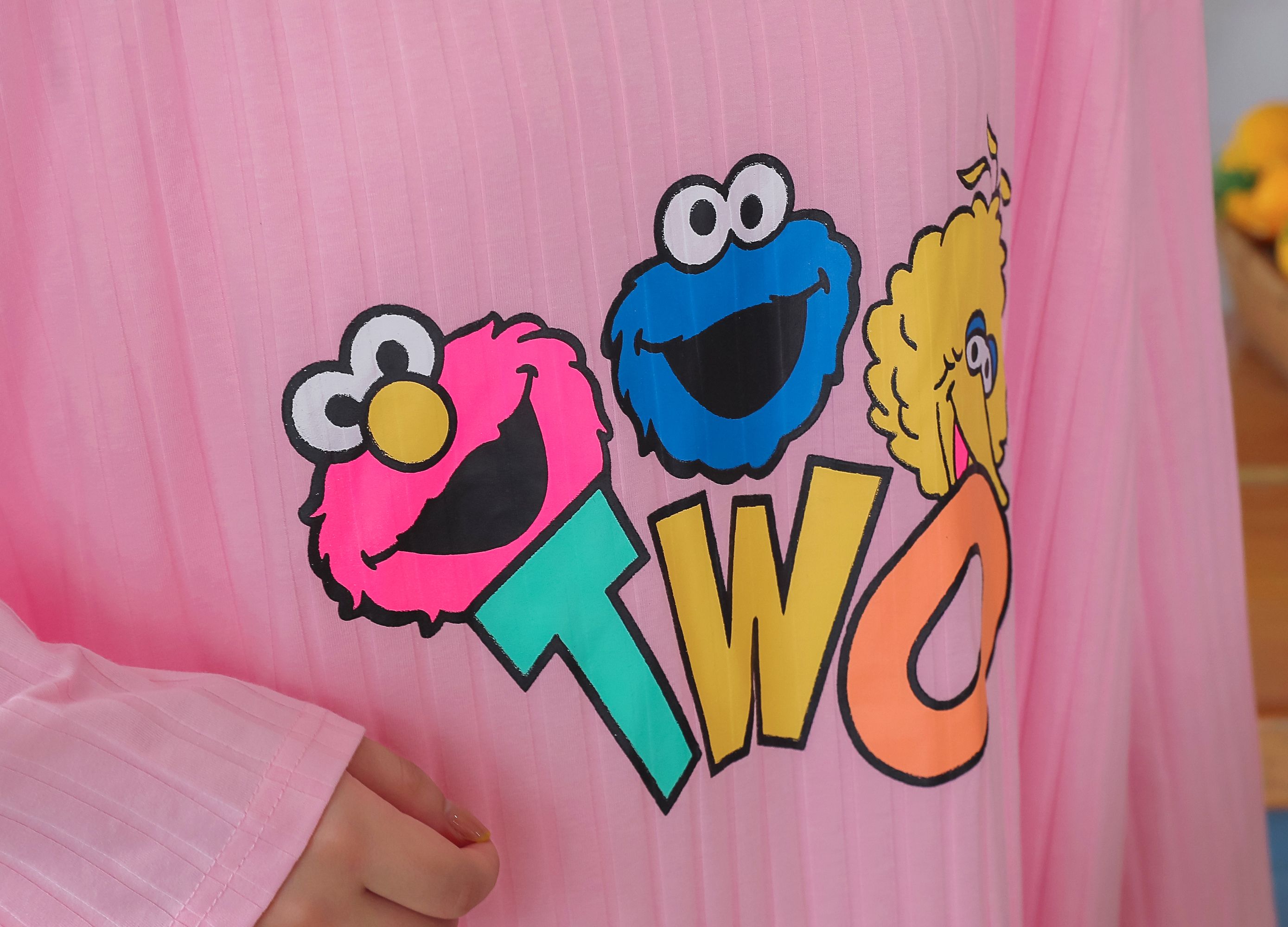 New style of pure cotton casual home wear printed dress TWO detail image 5