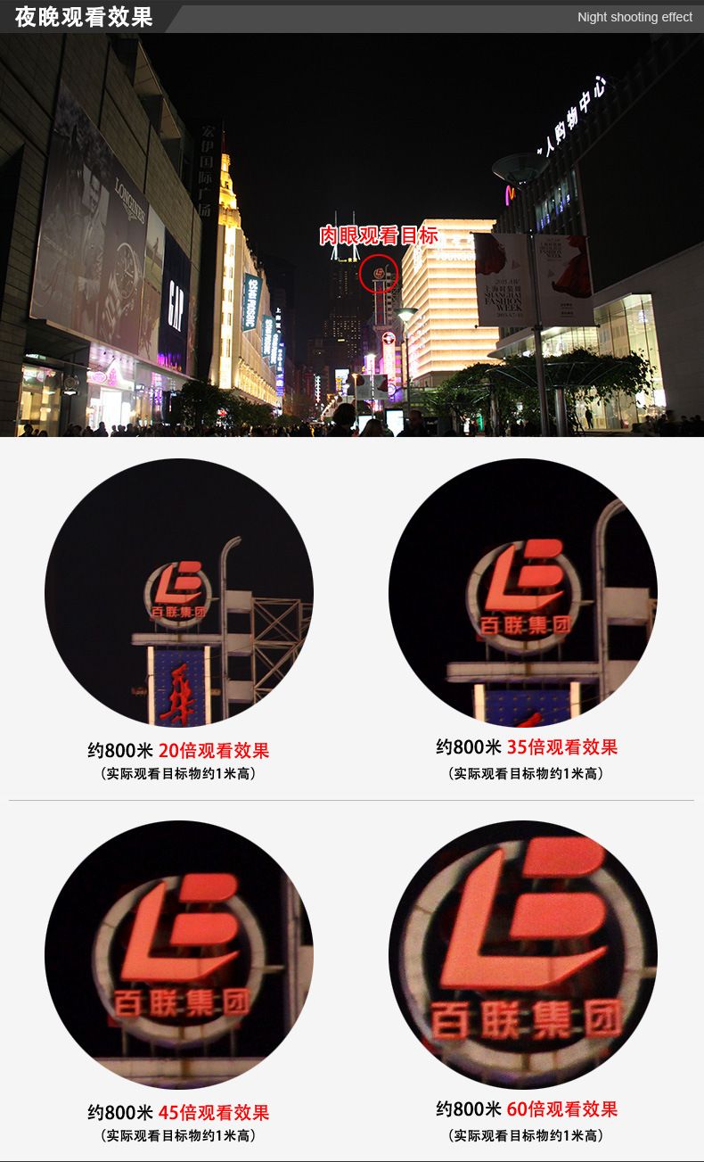 艾斯基20-60x80连续变倍单筒观鸟/观靶望远镜高倍高清微光户外 detail image 12