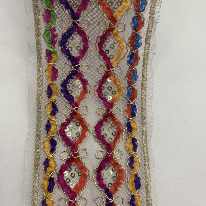 Ethnic embroidered decorative ribbons and webbing details Picture