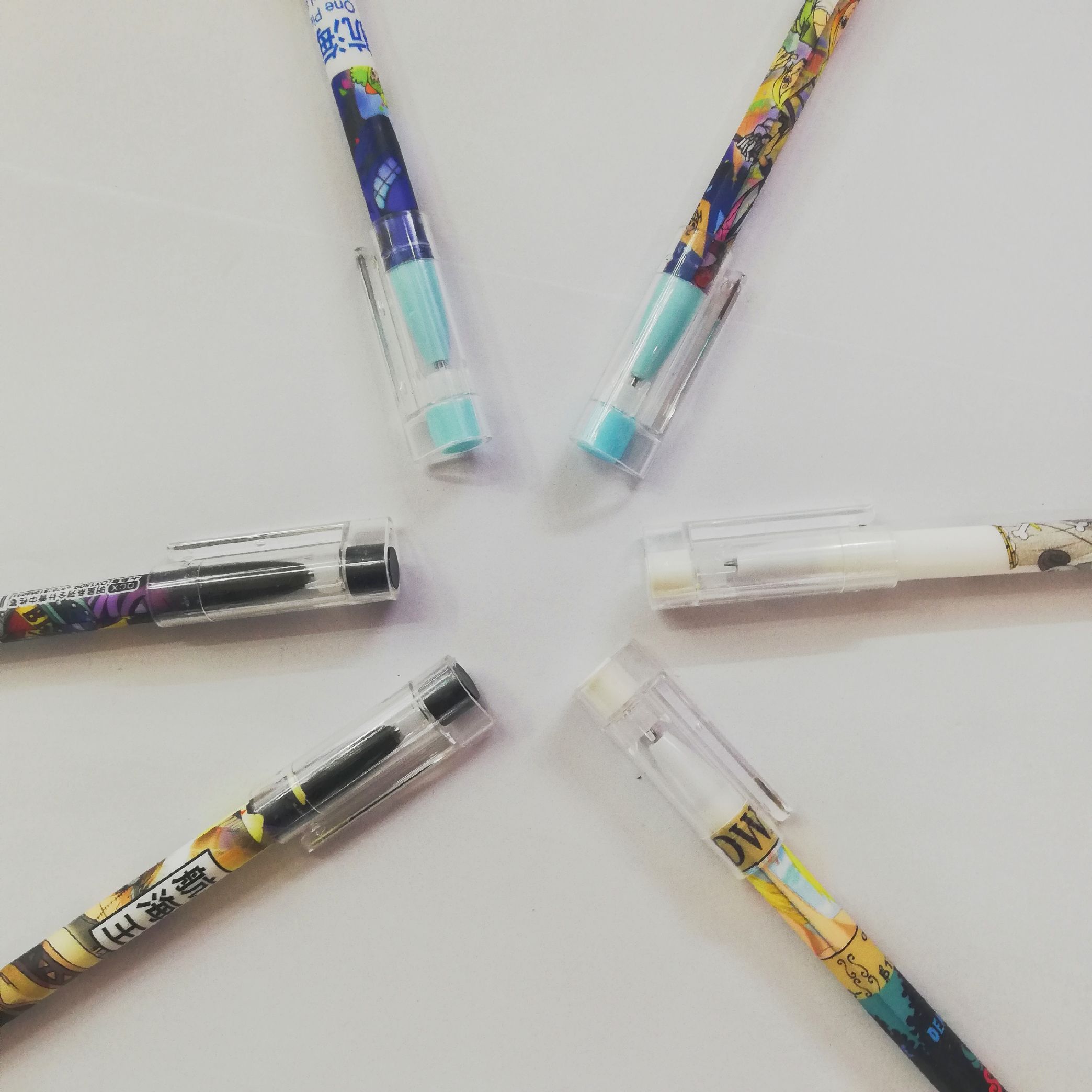 Cute character gel pens from the One Piece anime Item Picture