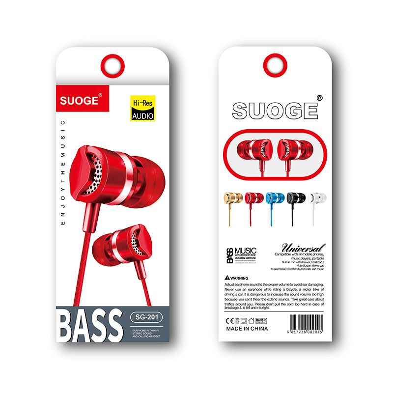 SUOGE SG-201 mobile phone headphones Item Picture
