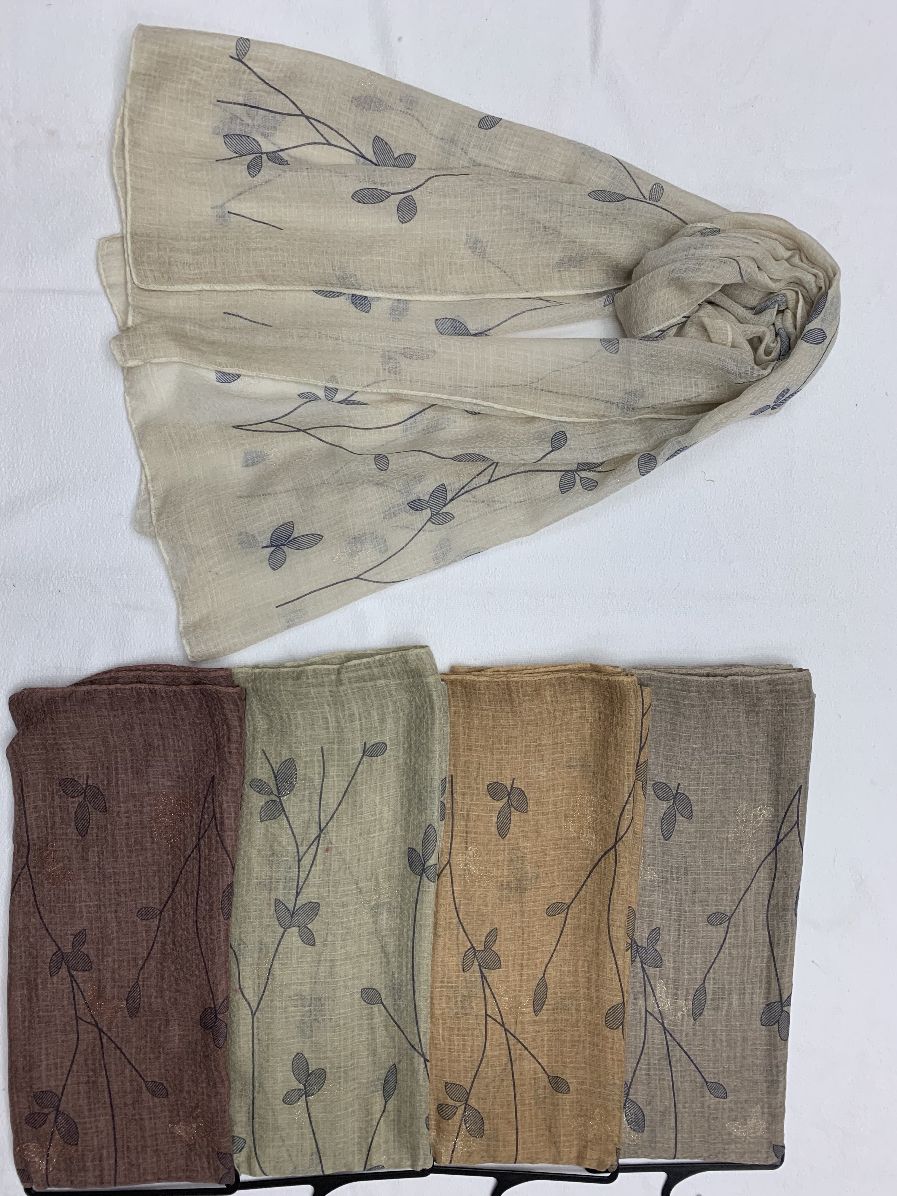 Vintage Little Leaf Summer Scarf details Picture