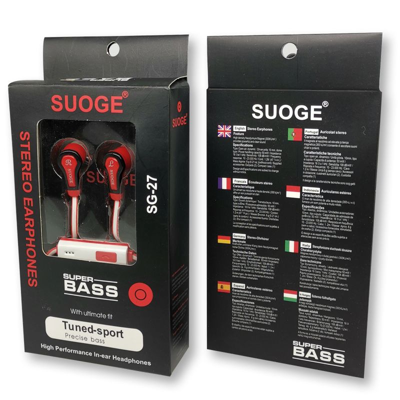 SUOGE索歌耳机SG-27入耳式手机耳机带麦克风（颜色随机发货）详情5