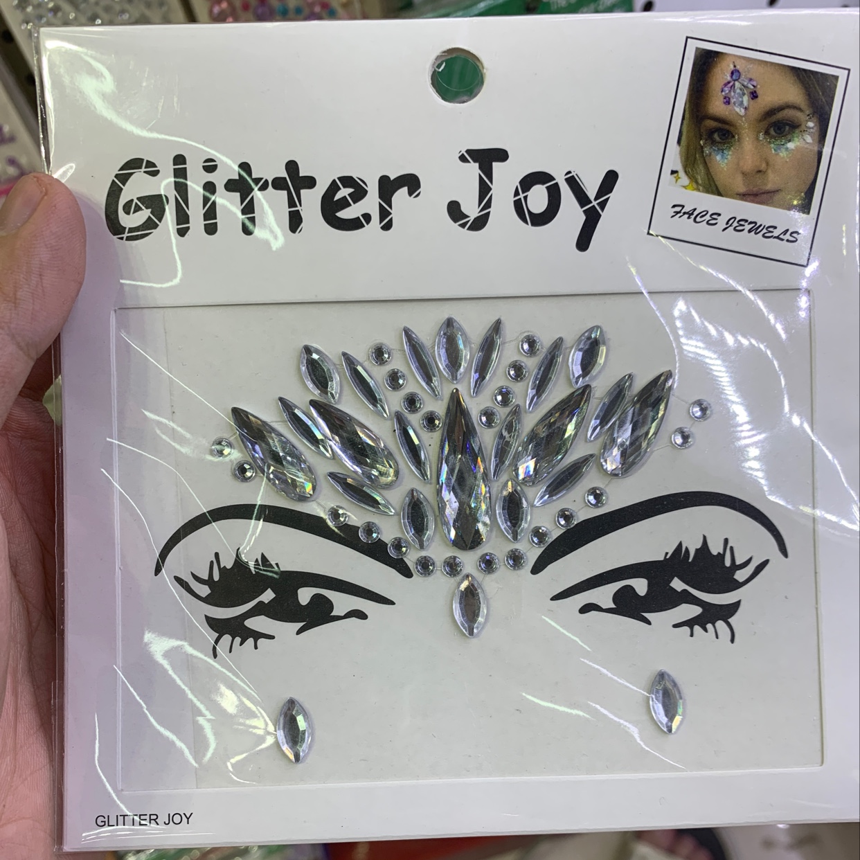 蹦迪夜店音乐节万圣节派对化妆脸钻贴 欧美 INS网红款 亚克力水钻树脂贴脸饰品价格面议a11