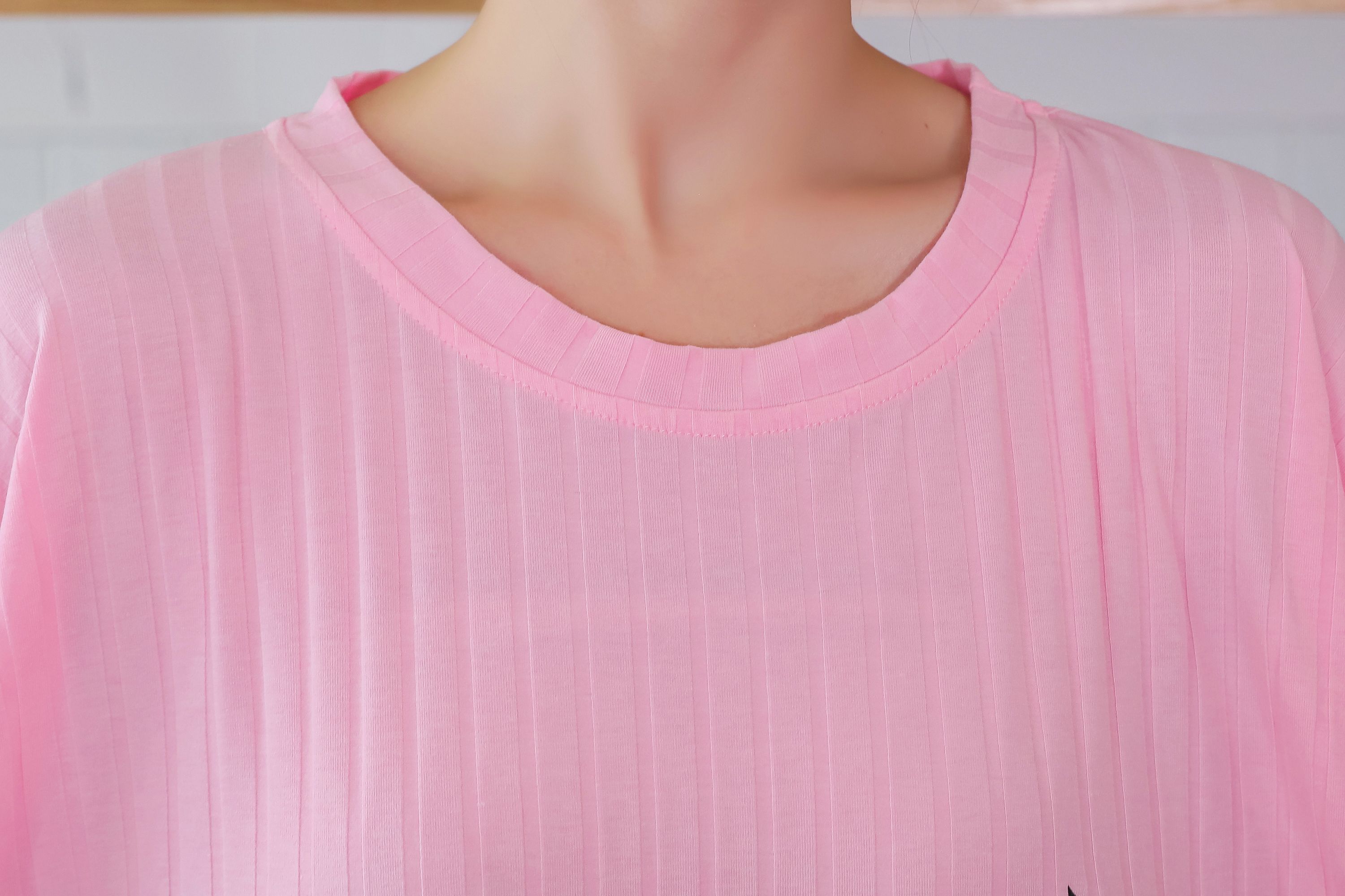New style of pure cotton casual home wear printed dress TWO detail image 4