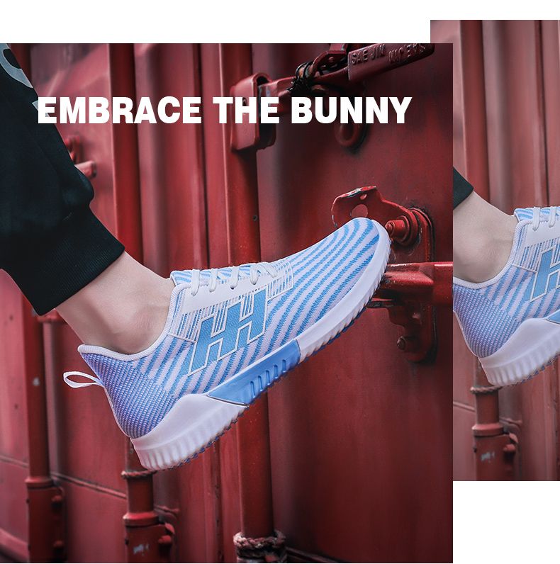 Spring/Summer 2020 casual shoes: anti-slip, shock-absorbing, hollowed-out flying weaving girl shoes, one-step live-streaming sports shoes, best-selling running shoes Specification image