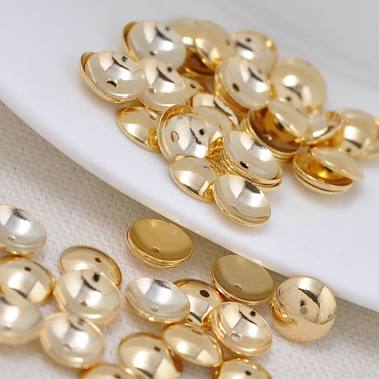 Zhongxing Accessories Factory offers direct sales of round concave bead drag and flower drag, with a wide range of specifications. 3. 4 5 6 8mm