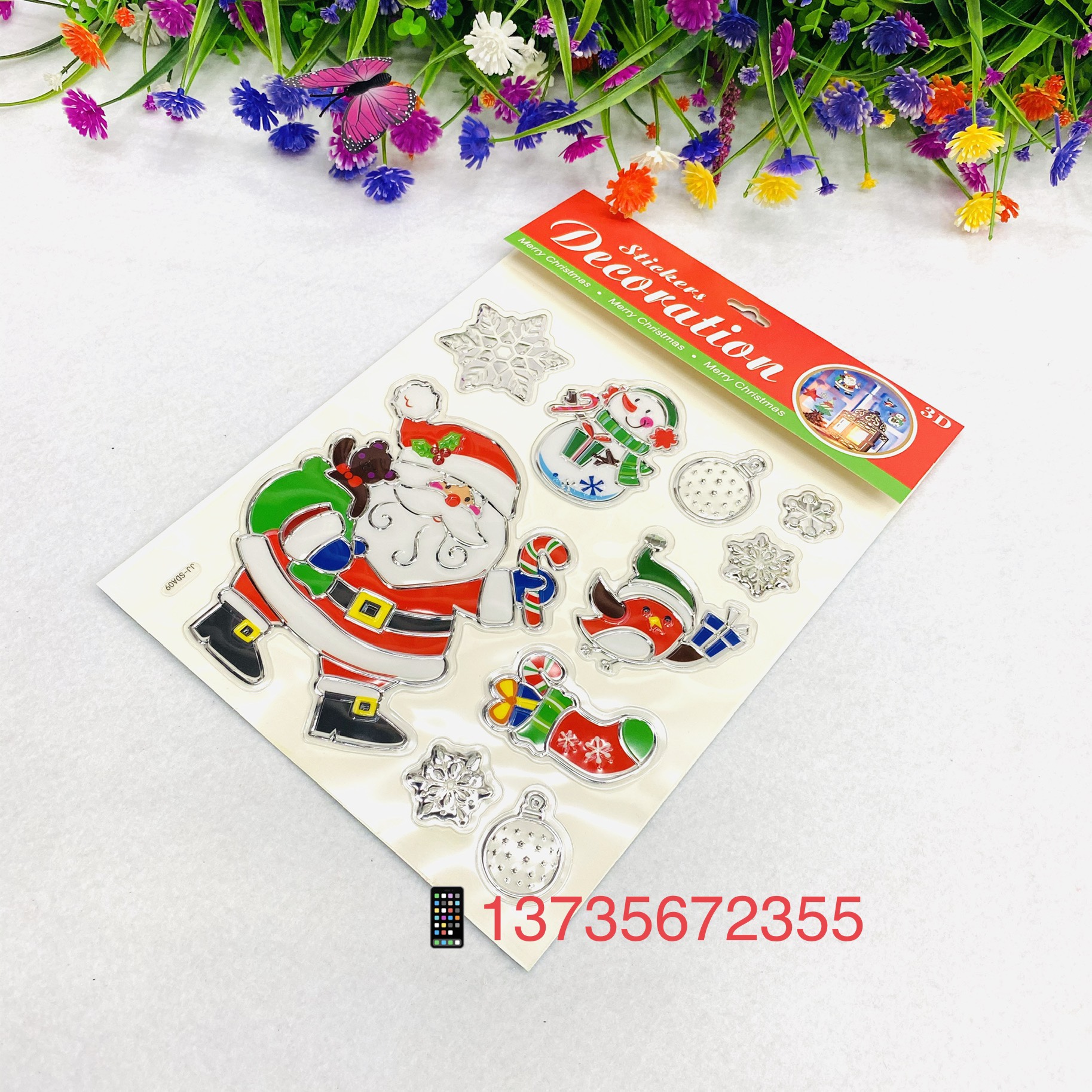 SDA Santa Claus Christmas Tree Christmas Gift Sock stickers undefined