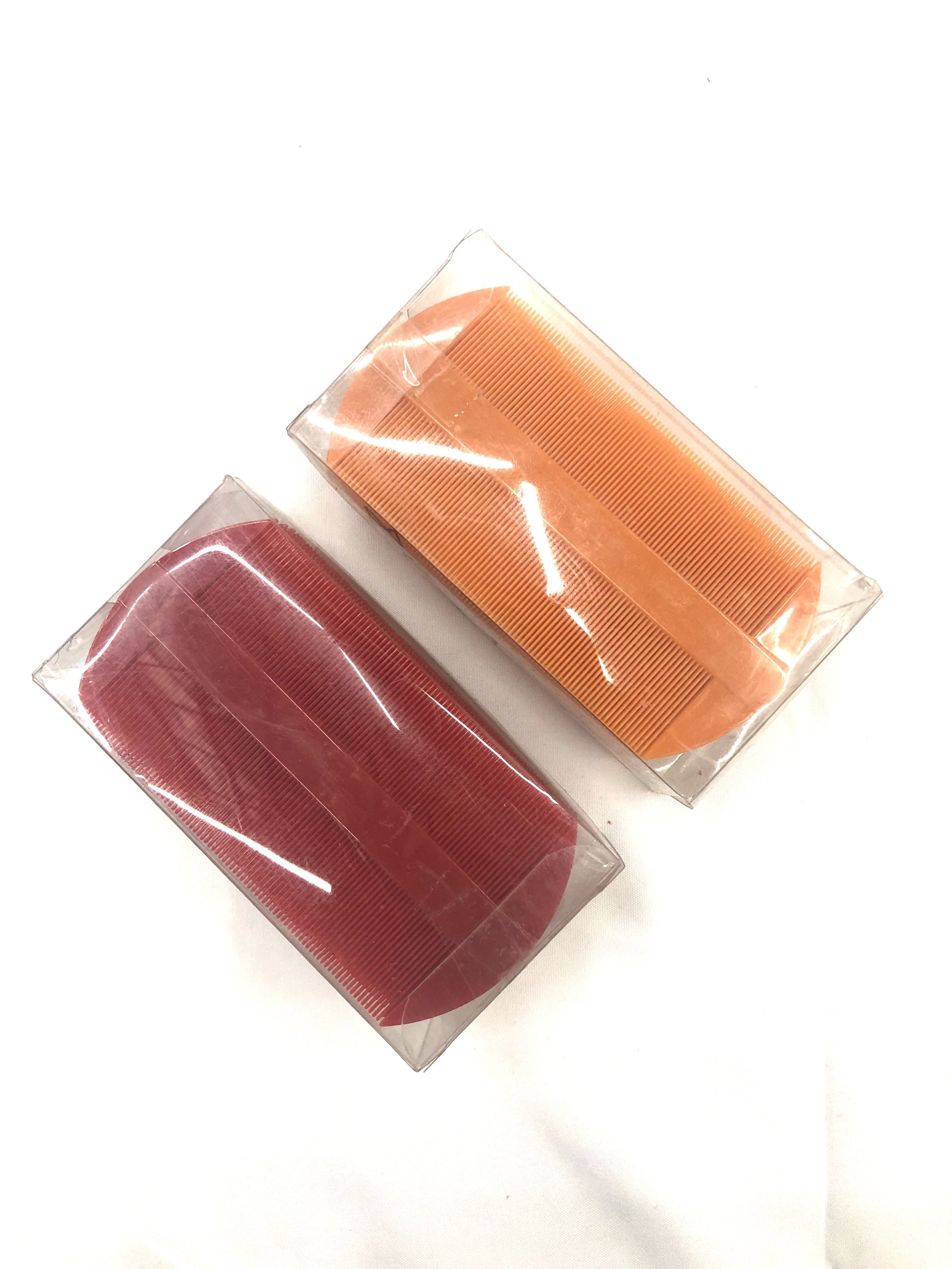 厂家直销塑料梳子篦子虱子梳子 双面梳子 2色可选密齿梳详情图6