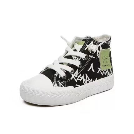 People's 2020 autumn new trendy shoes 51232/61232 Children's mid-top versatile casual canvas shoes Item Picture