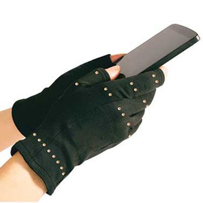 日常护理铜纤维防滑半指压力手套运动半指手套详情1