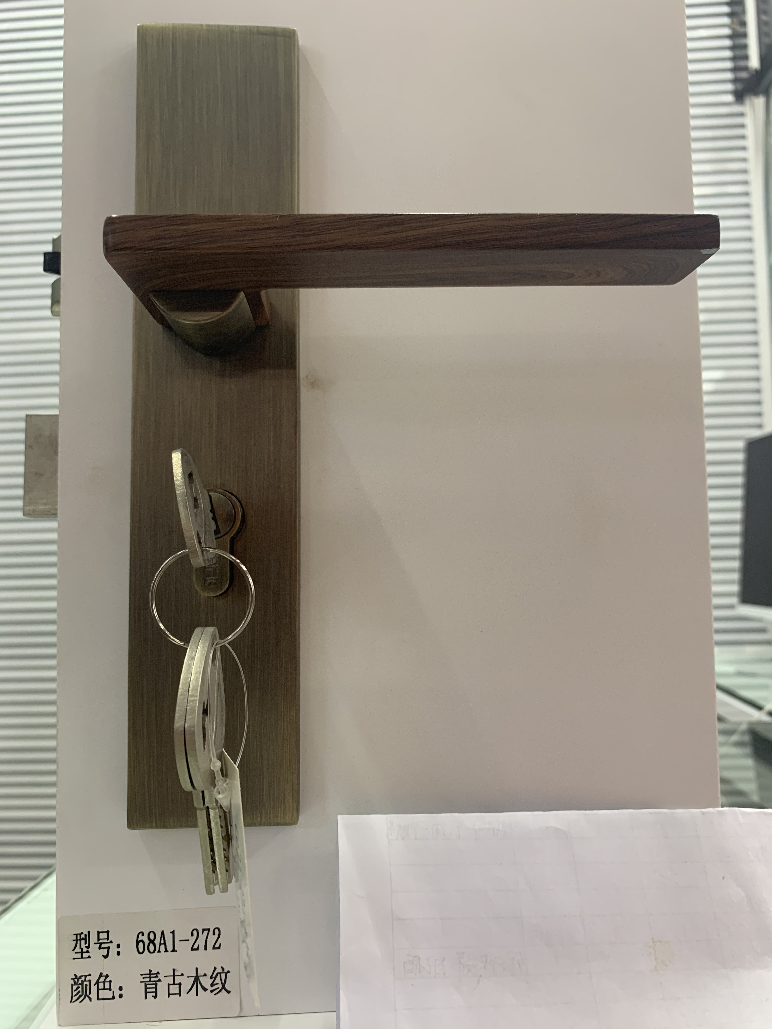 Zinc alloy door handle for door lock details Picture