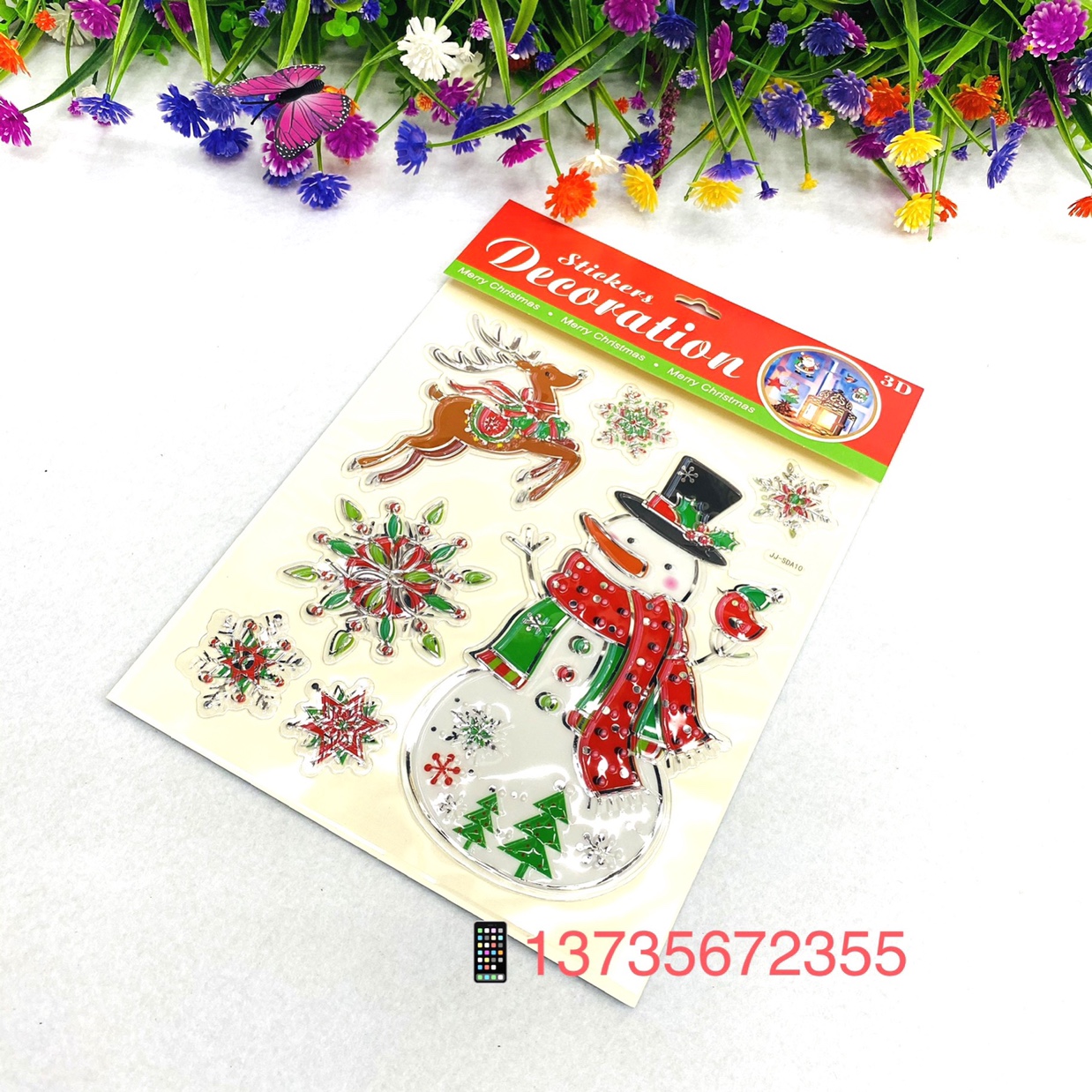 SDA Santa Claus Christmas Tree Christmas Gift Sock stickers