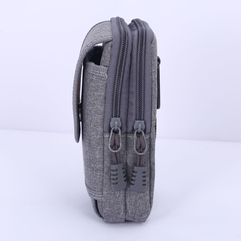 男士多功能防水时尚手机袋牛皮腰挂包带挂钩详情图2