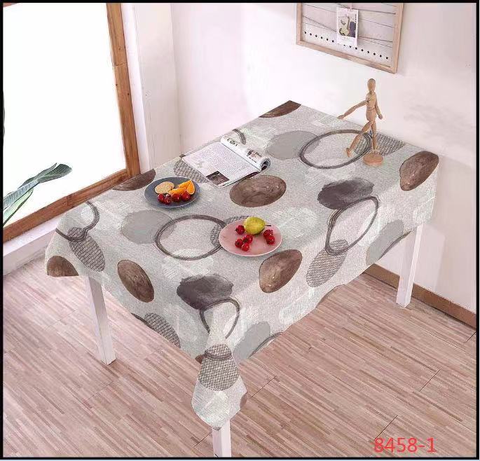 PVC European-style rural tablecloth waterproof no-wash plastic cloth art table cloth table cloth oil-proof table mat tea table mat thumbnail