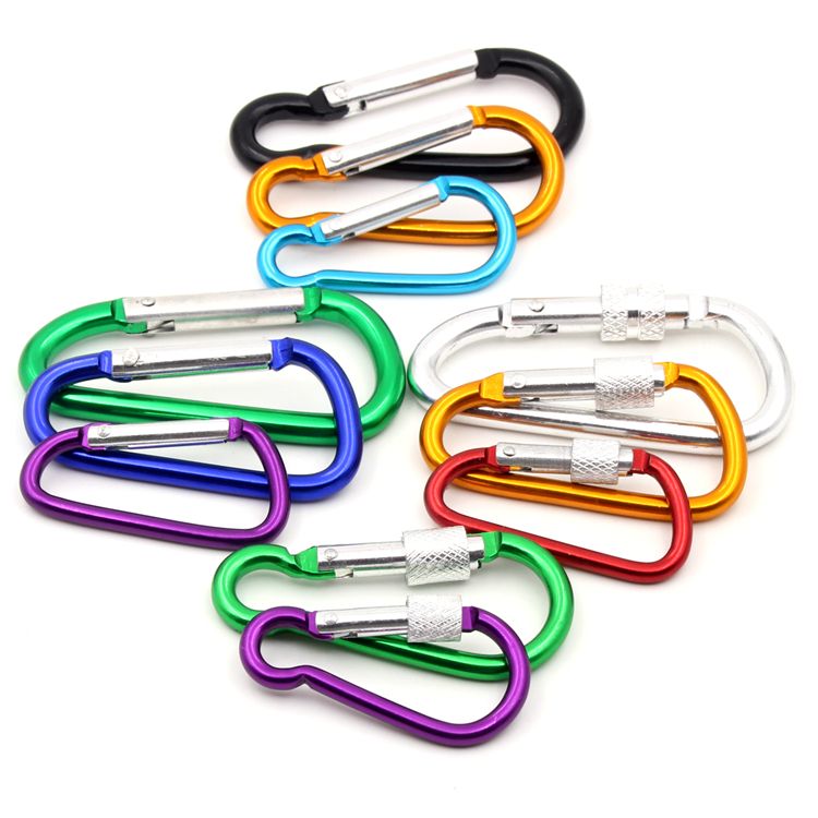 卡卡五金 3257吸塑卡装葫芦型登山扣7#（不带锁）+圆形钥匙牌组合详情图3