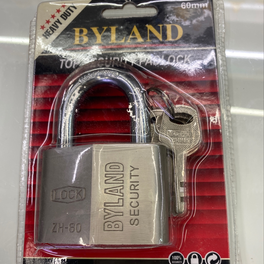 Diamond-shaped lock