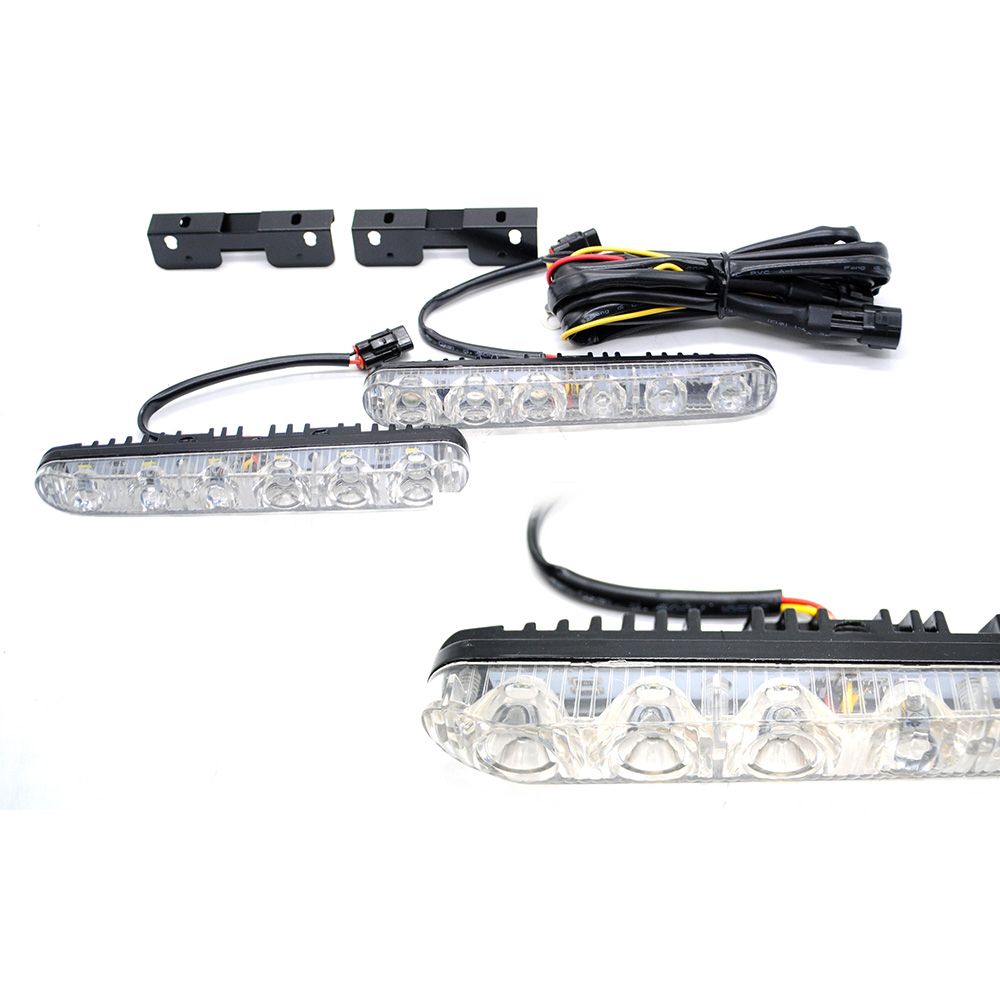 Car daytime running lights, car modification accessories, car decorative lights, daytime running lights, LED fog lights, headlight assist lights